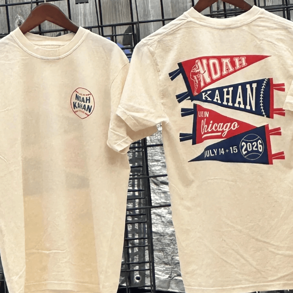 Noah Kahan Chicago Merch 2026 Wrigley Field In Illinois July 14 15 Shirt Noah Kahan Tour Merch - Merchluma
