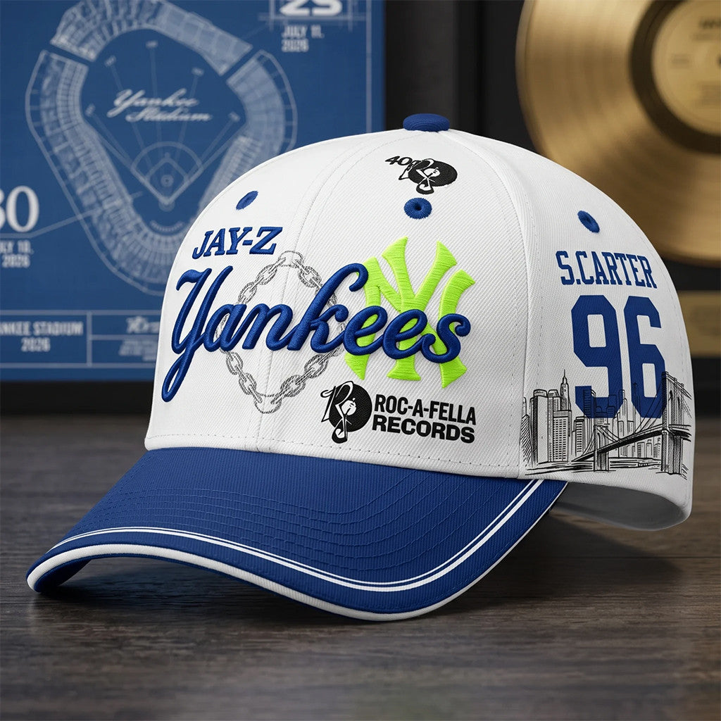 New York Yankees Jay Z Roc A Fella Records Yankee Stadium 2026 Hat Jay Z 30 Merch Gift For Fans - Merchluma
