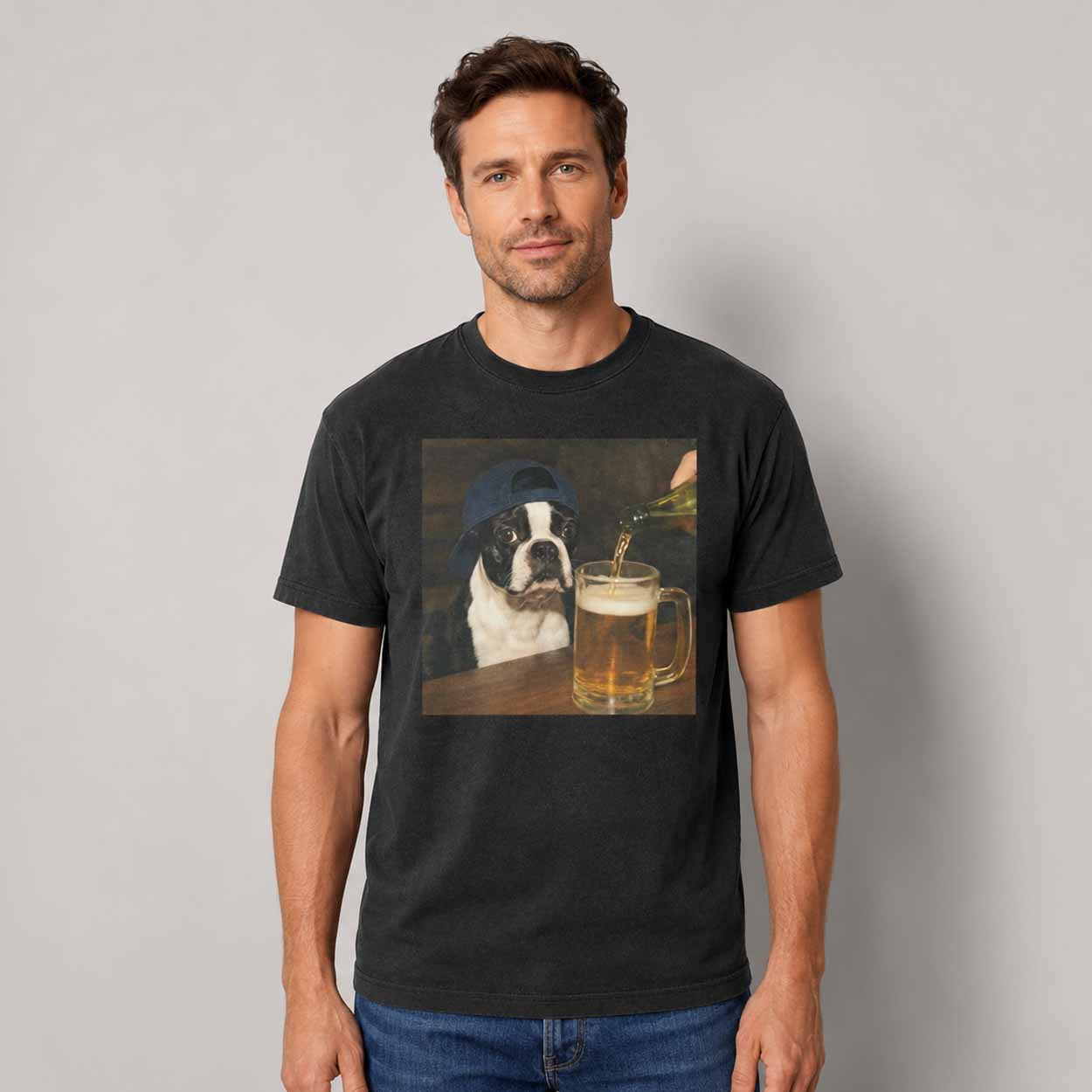 Dylan Crews Boston Terrier Drinking Beer T-Shirt Dylan Crews Merch Gift For Sport Fans - Merchluma