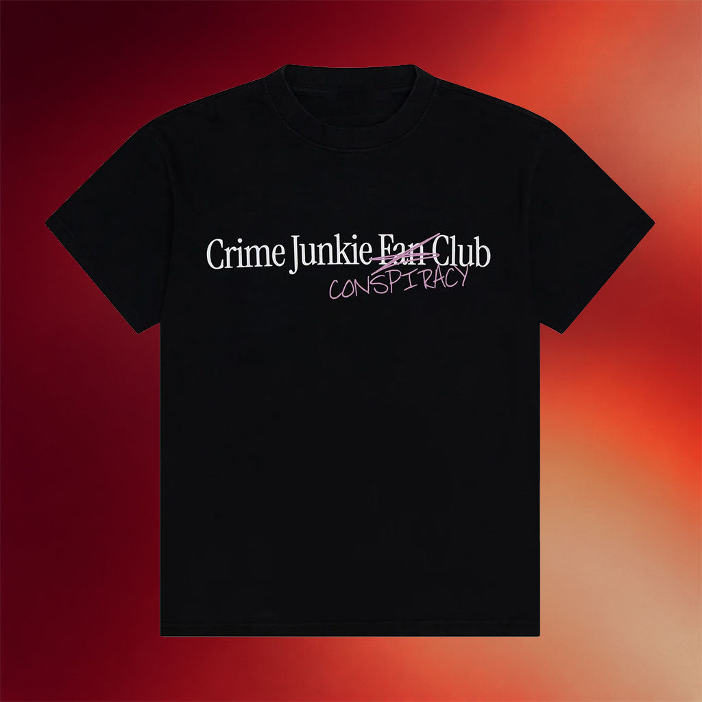 Crime Junkie Merch Audiochuck 2026 Conspiracy Club Shirt Fan Club T-Shirt Gift For Friends - Merchluma