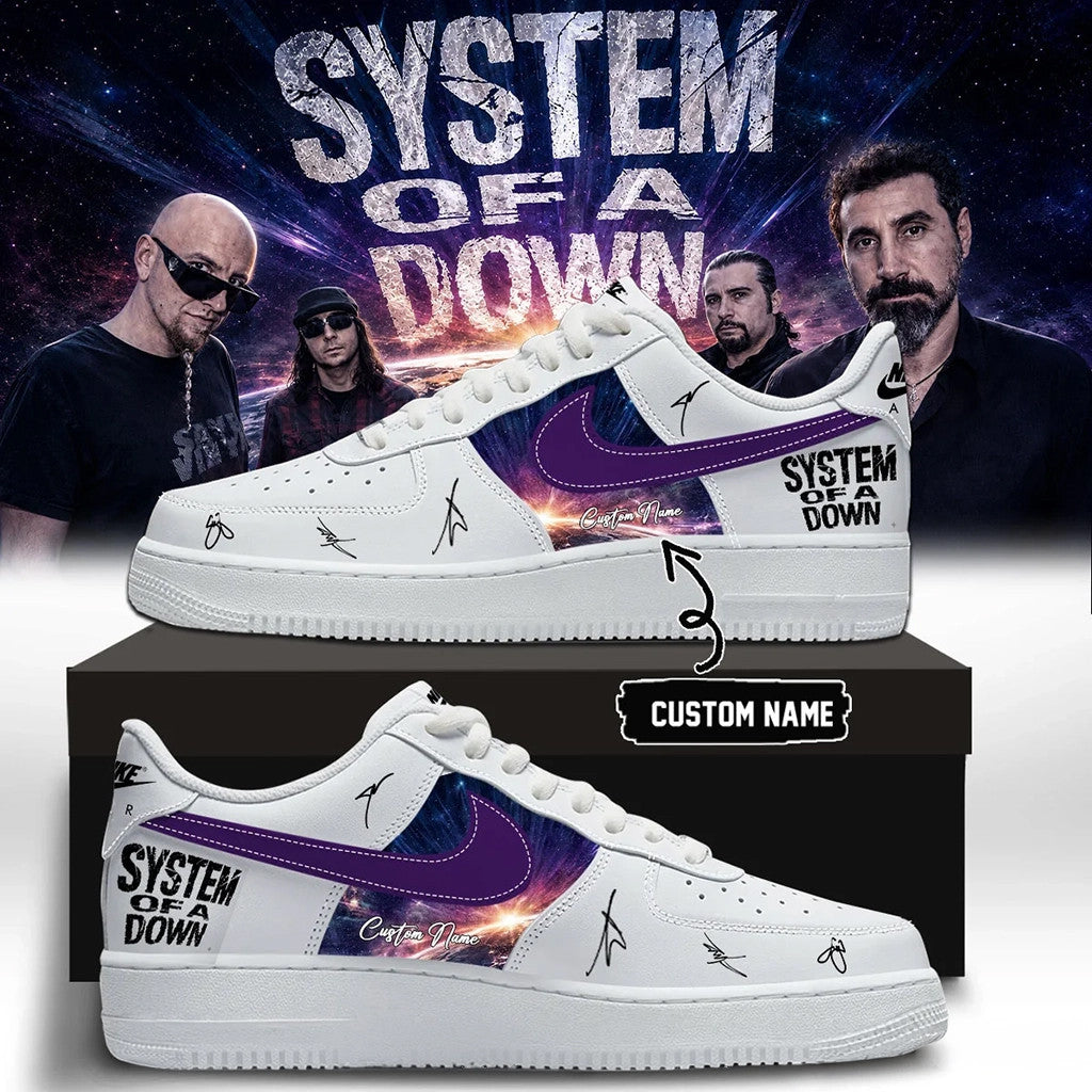 Custom SOAD 2026 Merch System Of A Down Tour Signed Shoes Sneakers Unique Gift For Band Fans - Merchluma