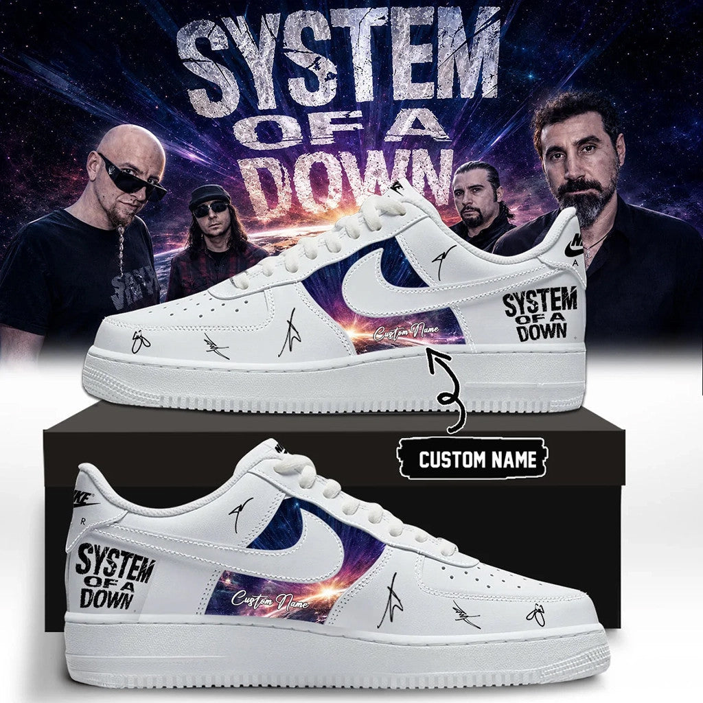 Custom SOAD Tour 2026 Merch System Of A Down Signed 2026 Shoes Sneakers Best Gift For Music Fan - Merchluma