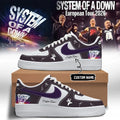 Custom System Of A Down 2026 European Tour Signature Shoes Sneakers SOAD Merch Gift For Fans - Merchluma