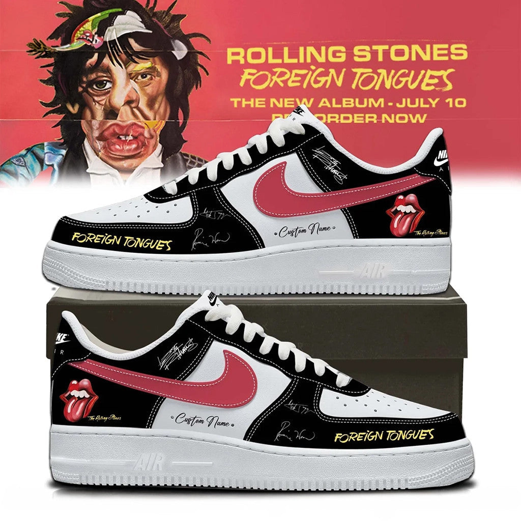 Custom The Rolling Stones Foreign Tongues Album Shoes Sneakers 2026 The Rolling Stones Merch - Merchluma