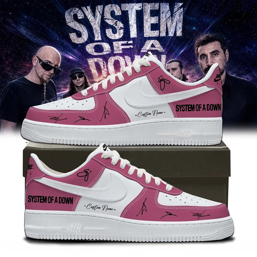 Personalized SOAD Merch 2026 System Of A Down Signature Shoes Sneakers Music Gift Idea For Guys - Merchluma