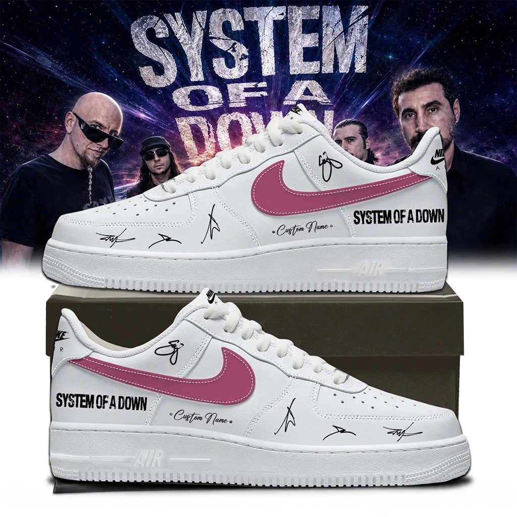 Personalized SOAD Merch 2026 System Of A Down Signature Shoes Sneakers Presents For Music Lover - Merchluma