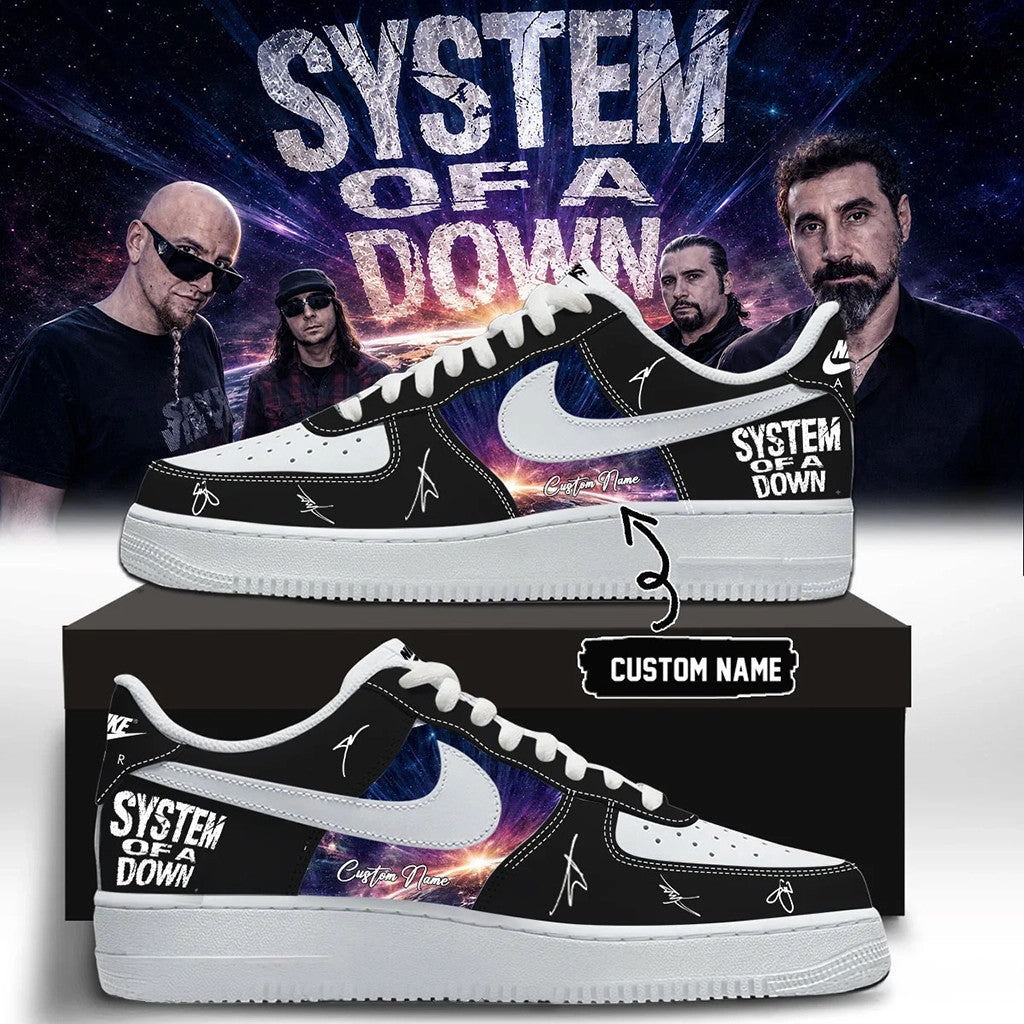 Personalized SOAD Merch 2026 System Of A Down Tour Signed Shoes Sneakers Gift For Music Lover - Merchluma