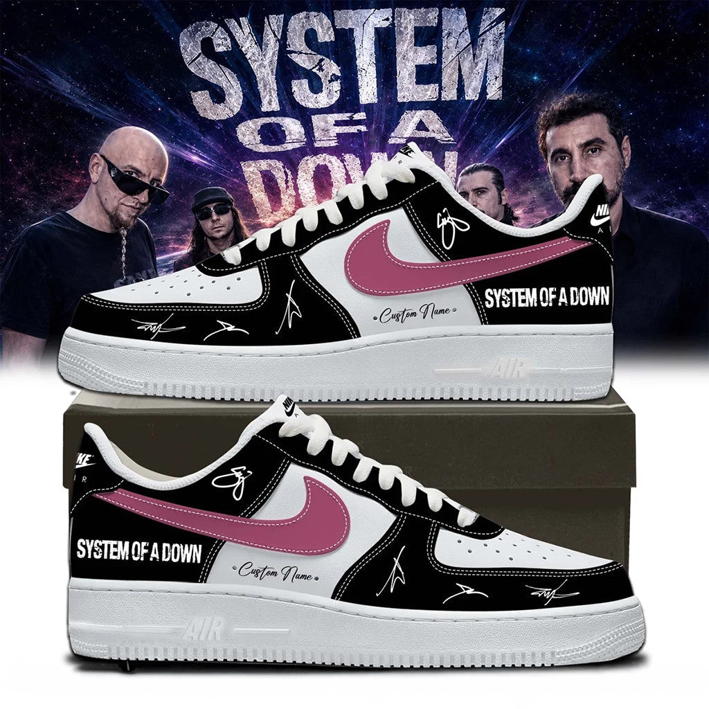 Personalized SOAD Merch System Of A Down 2026 Signature Shoes Sneakers Gift For Metal Band Fans - Merchluma