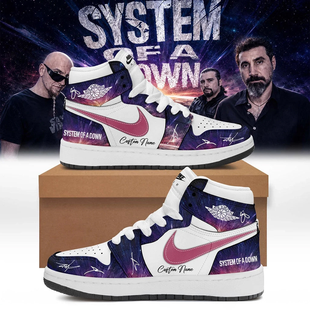 Personalised SOAD 2026 Merch System Of A Down Tour Signature Shoes Sneakers Gift For Band Lover - Merchluma