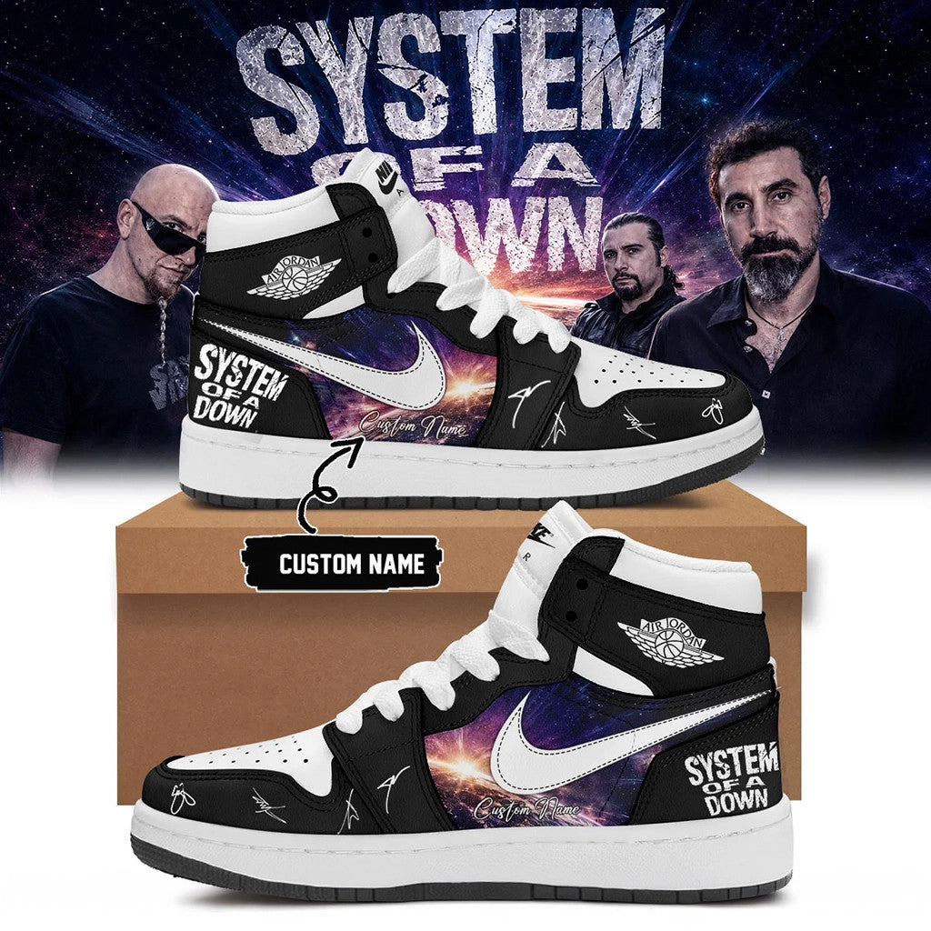 Personalized SOAD Tour Merch 2026 System Of A Down Signed Shoes Sneakers Present For Music Fan - Merchluma