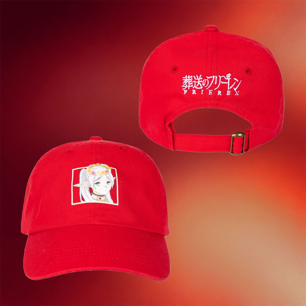 Crunchyroll Merch 2026 Frieren Beyond Journey's End Hat Frieren Flower Crown Hat Red - Merchluma