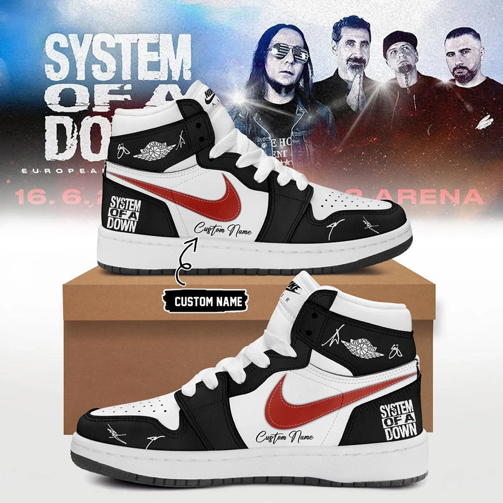Personalized System Of A Down Merch SOAD Europe UK Tour 2026 Sneakers Signed Music Fan Gear - Merchluma