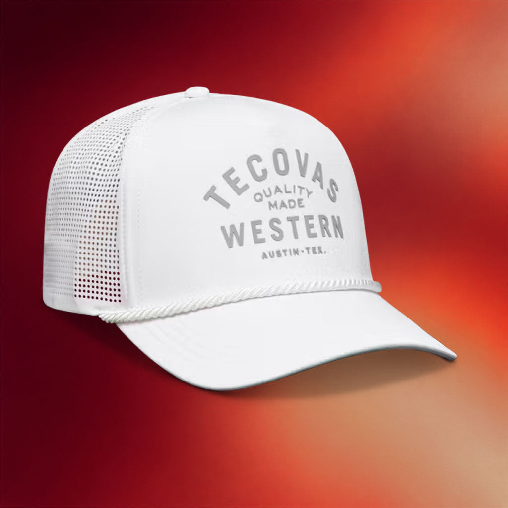 Tecovas Merch 2026 Tecovas Western Trucker Hat White Best Gifts For Husband - Merchluma