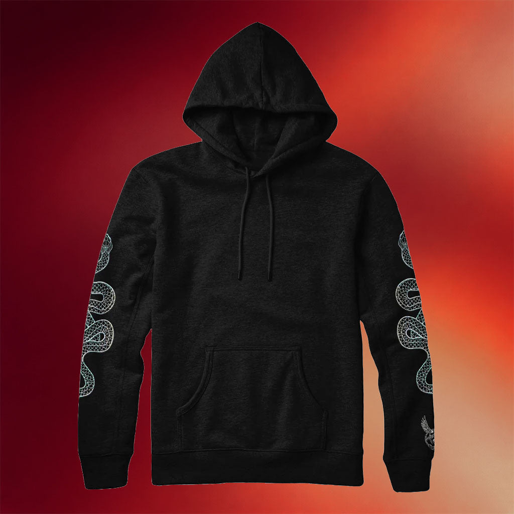 Hunger Games Merch 2026 Songbirds And Snakes X Trish Summerville Snake Foil Hoodie Gift Ideas - Merchluma