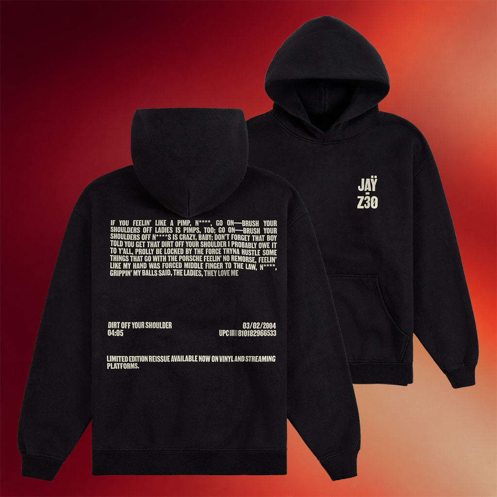 Jay Z 30 Merch 2026 Dirt Off Your Shoulder Hoodie Jay Z Tour Merch Gift For Hip Hop Fans - Merchluma