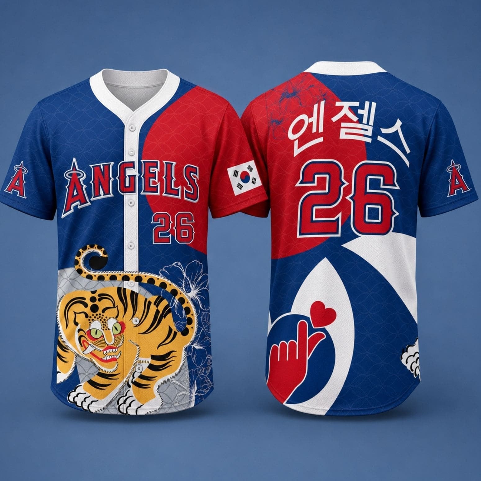 2026 Angels Korean Heritage Night Baseball Jersey Angels Merch Birthday Gift For Men - Merchluma