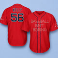 2026 Red Sox Baseball Isn't Boring Night Baseball Jersey Red Sox Merch Holiday Gifts For Fans - Merchluma