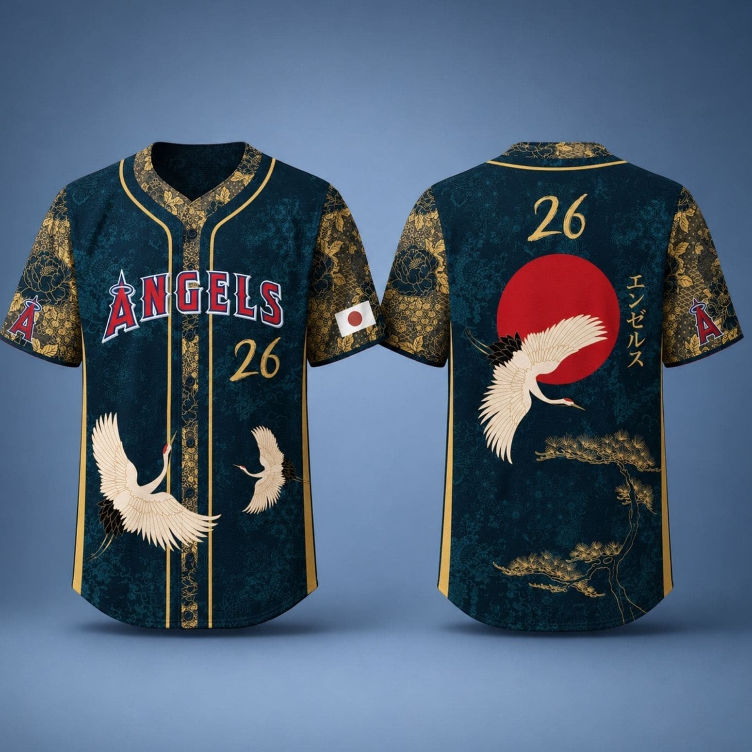 2026 Angels Japanese Heritage Night Baseball Jersey Angels Merch Meaningful Gifts - Merchluma