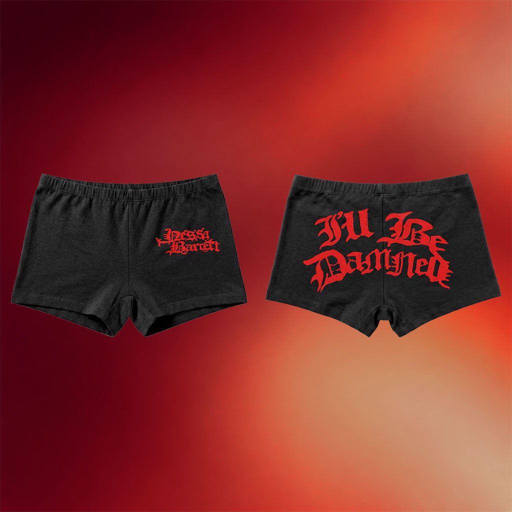 Nessa Barrett Merch 2026 I'll Be Damned Shorts Birthday Gift Ideas For Sisters - Merchluma