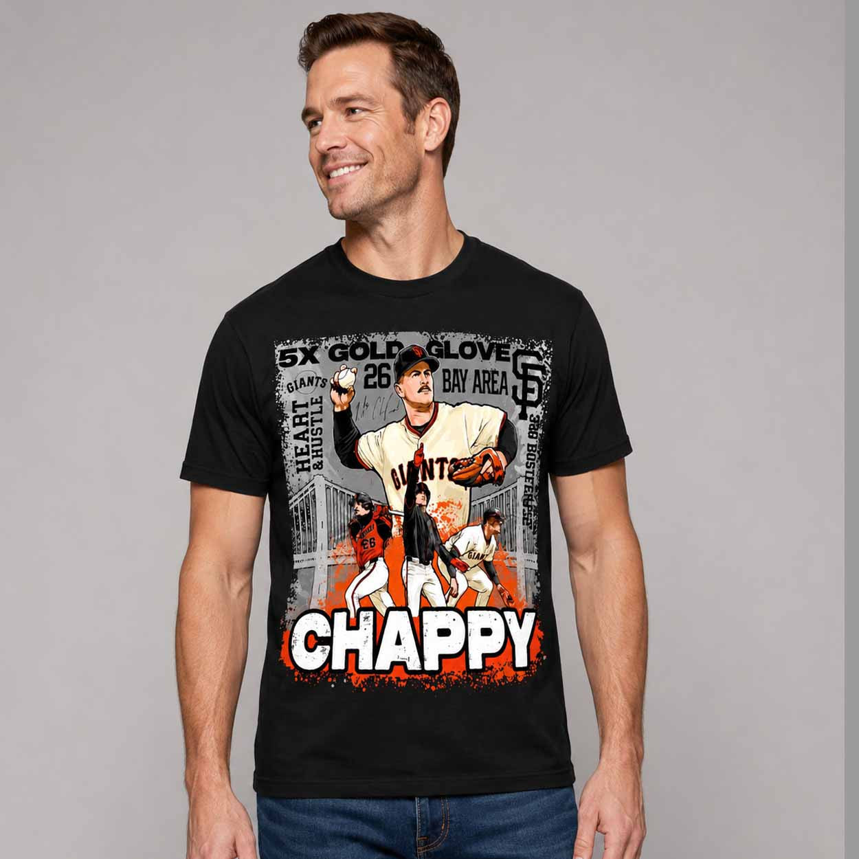 Giants Matt Chapman 5X Gold Glove Bay Area T-Shirt 2026 Matt Chapman Merch Gift For Sport Fans - Merchluma