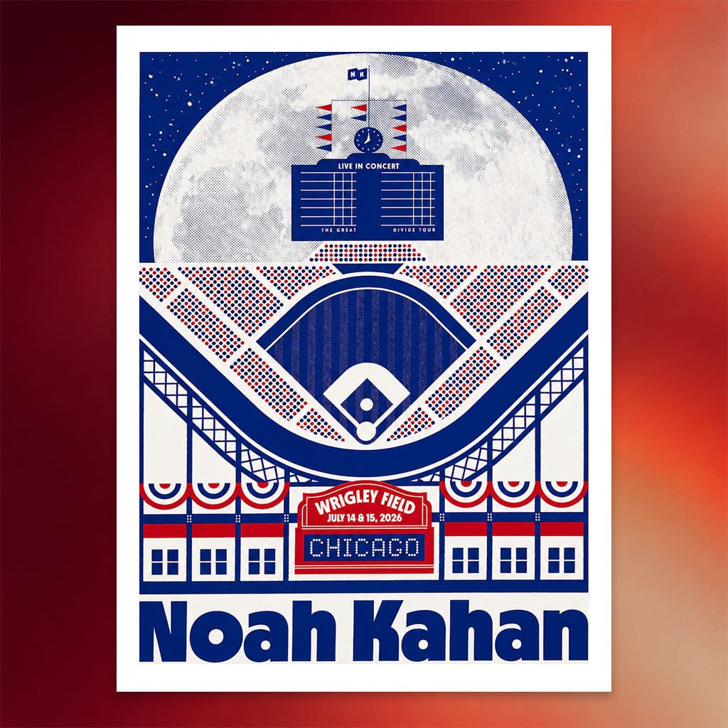 Noah Kahan Chicago Merch 2026 Noah Kahan Chicago 2026 Wrigley Field Poster Wall Art Decor - Merchluma