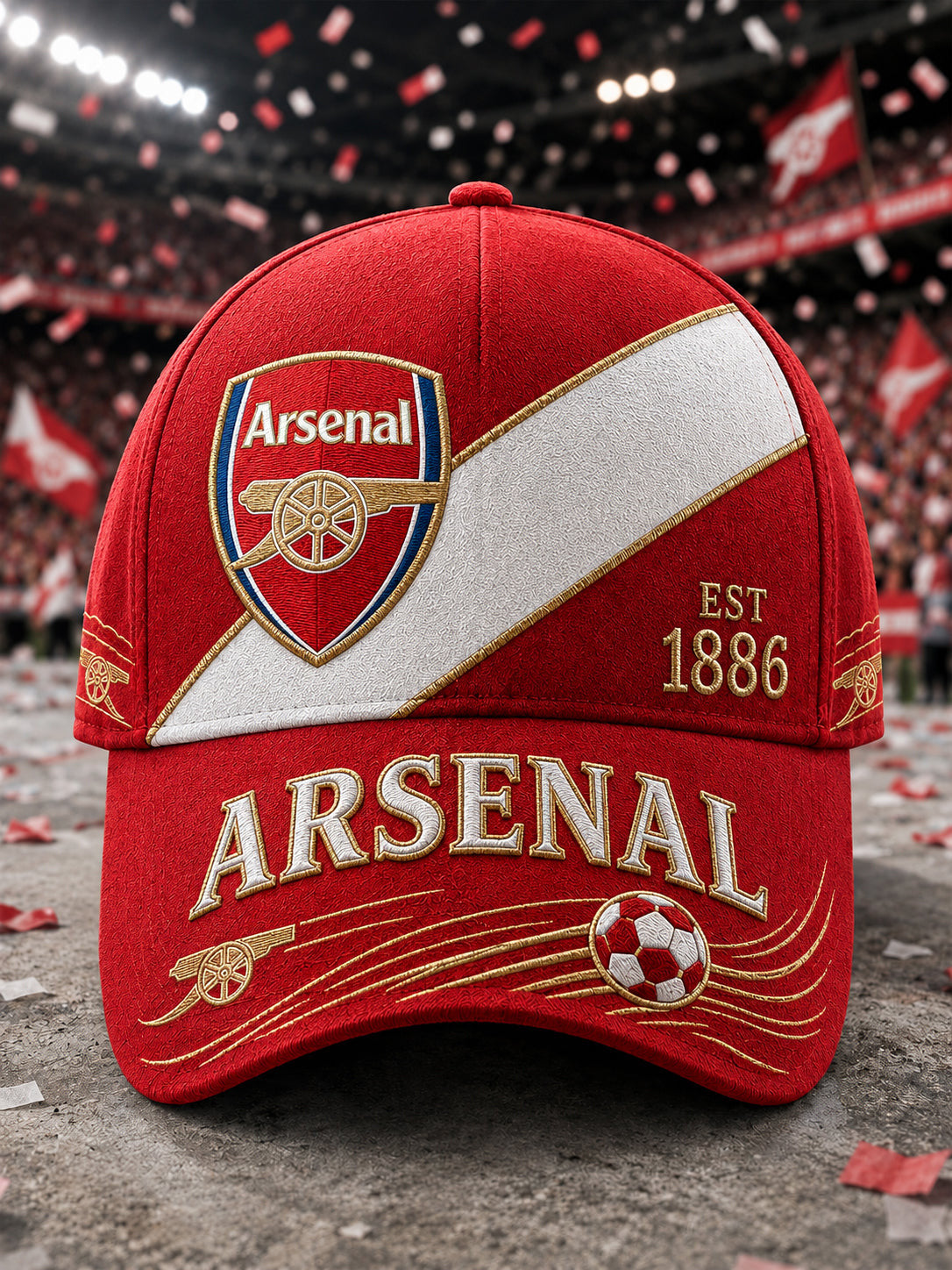 Arsenal EST 1886 Sport Classic Cap Arsenal FC Hat Best Gifts For Fans - Merchluma
