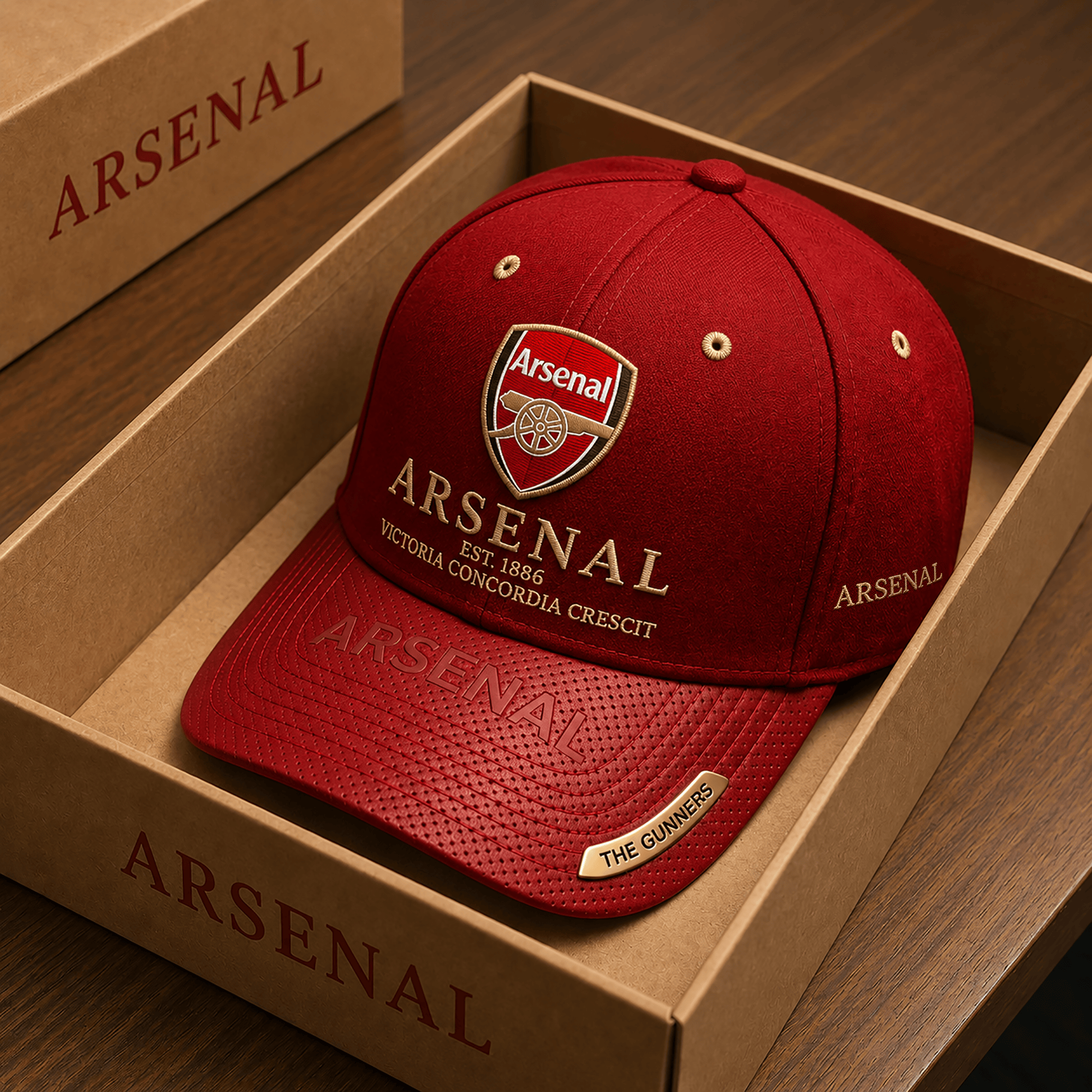 Arsenal Est.1886 The Gunners Classic Cap Arsenal FC Merch Useful Gifts For Brother - Merchluma