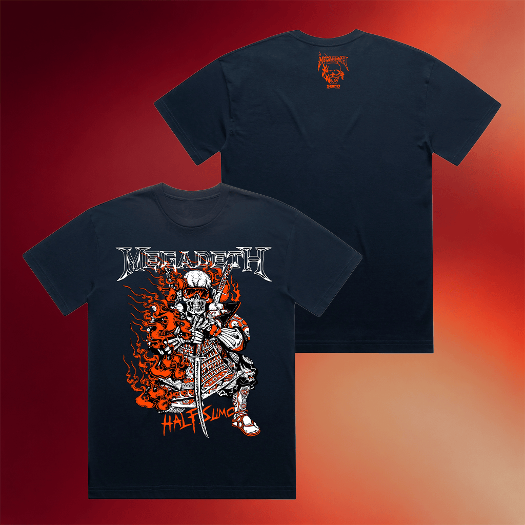 Half Sumo Merch Megadeth Farewell Fire T-Shirt Birthday Presents For Boyfriend - Merchluma