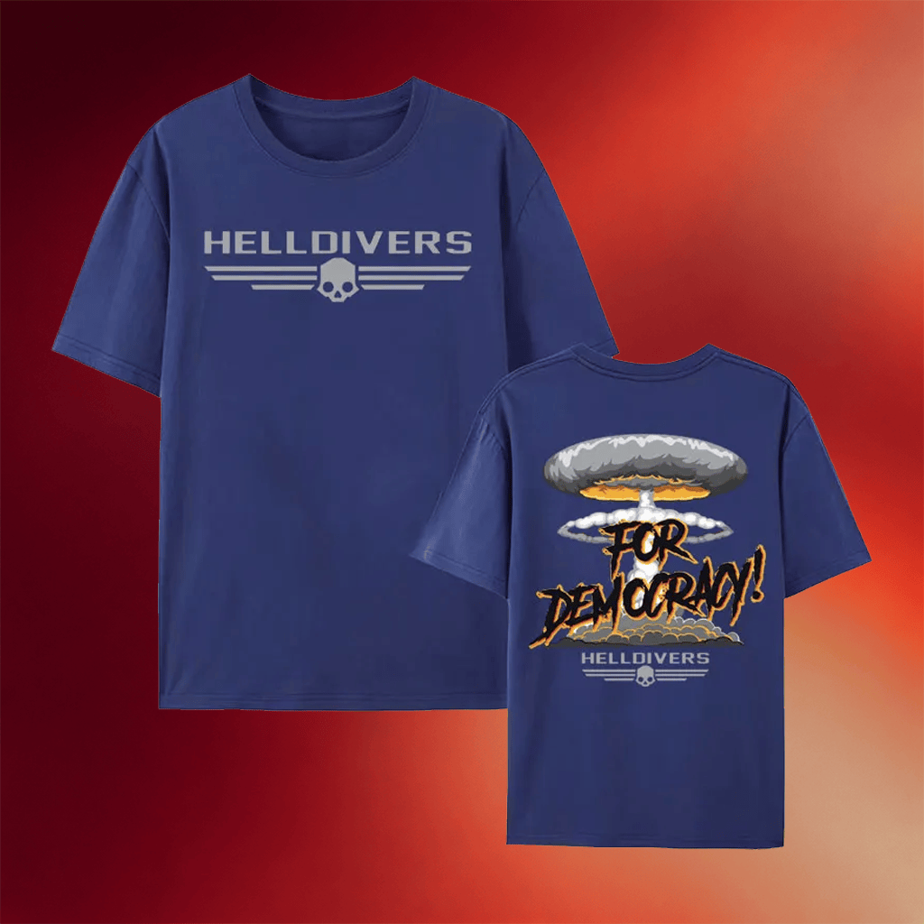 Helldivers Merch 2026 For Democracy T-Shirt Gifts For The Video Game Lover - Merchluma