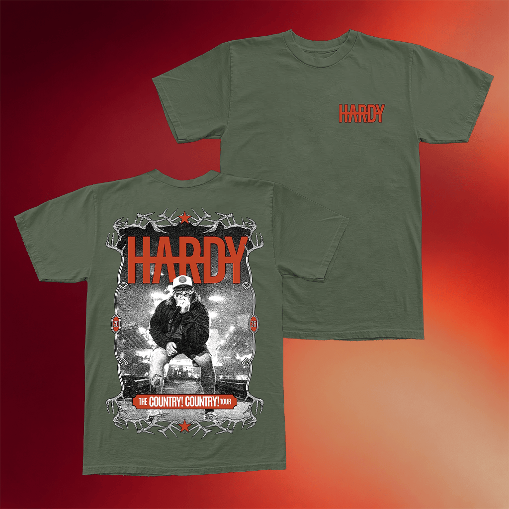 Hardy Merch Deer Antler Photo T-Shirt The Country Country Tour Hardy Shirt Gifts For Music Fans - Merchluma