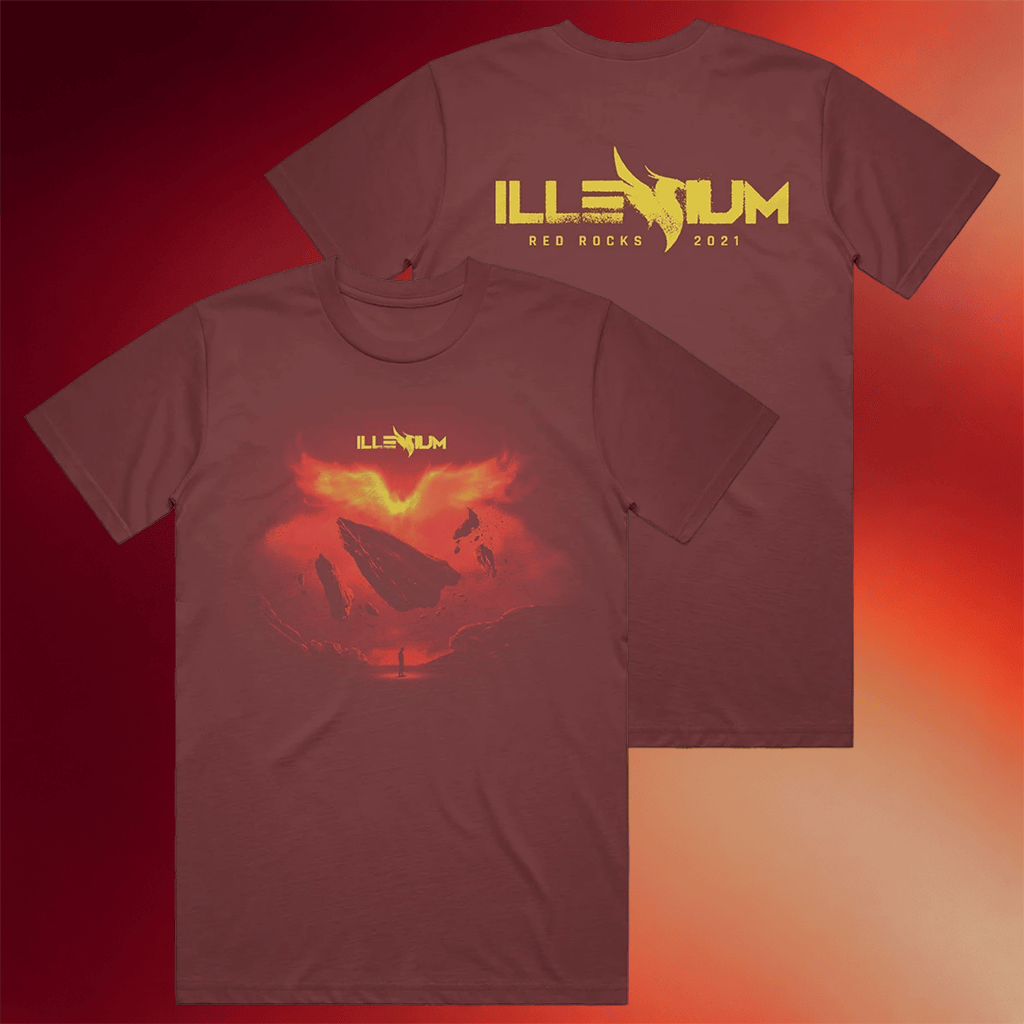 Illenium Merch Red Rocks 2021 T-Shirt Illenium Shirt Birthday Gift For Son - Merchluma