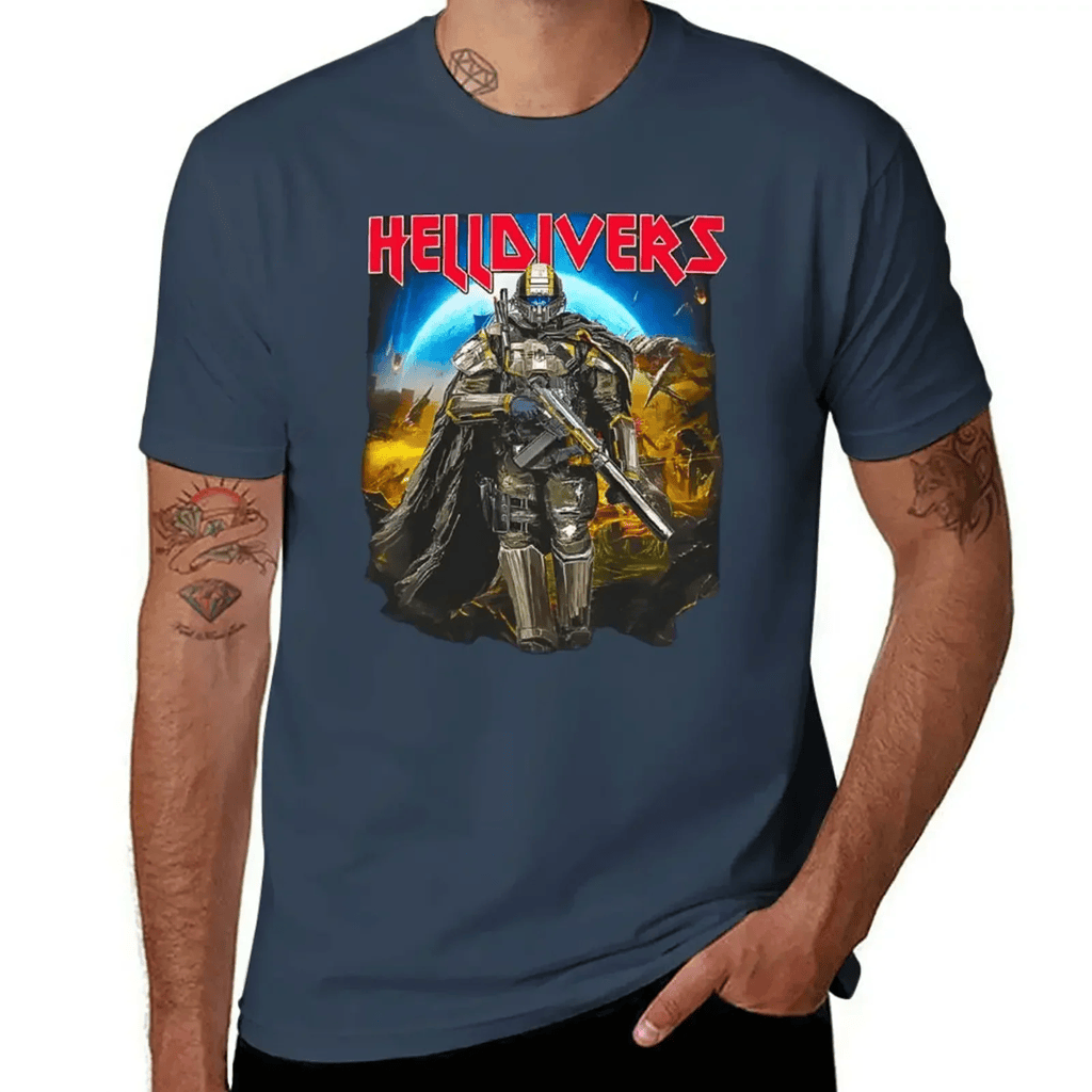 Helldivers Merch 2026 Skull Shirt Helldivers T-Shirt Gifts For The Video Game Lover - Merchluma