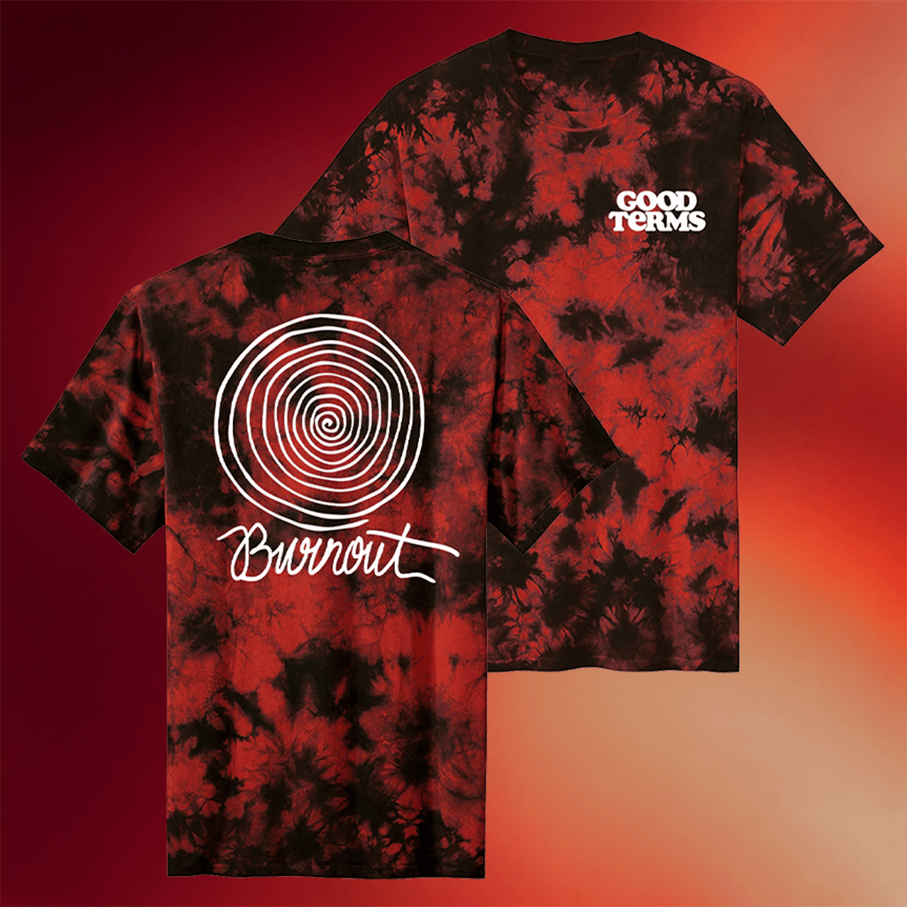 Good Terms Merch 2026 Burnout Spiral Tie Dye T-Shirt Gift For Musical Band Fans - Merchluma