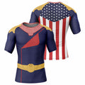Homelander Compression Shirt The Boys Cosplay Rash Guard The Boys Movie Merch Fan Gifts - Merchluma