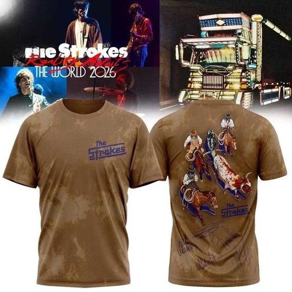 The Strokes Reality Awaits Tour 2026 T-Shirt The Strokes Merch Gifts For Rock Band Fans - Merchluma
