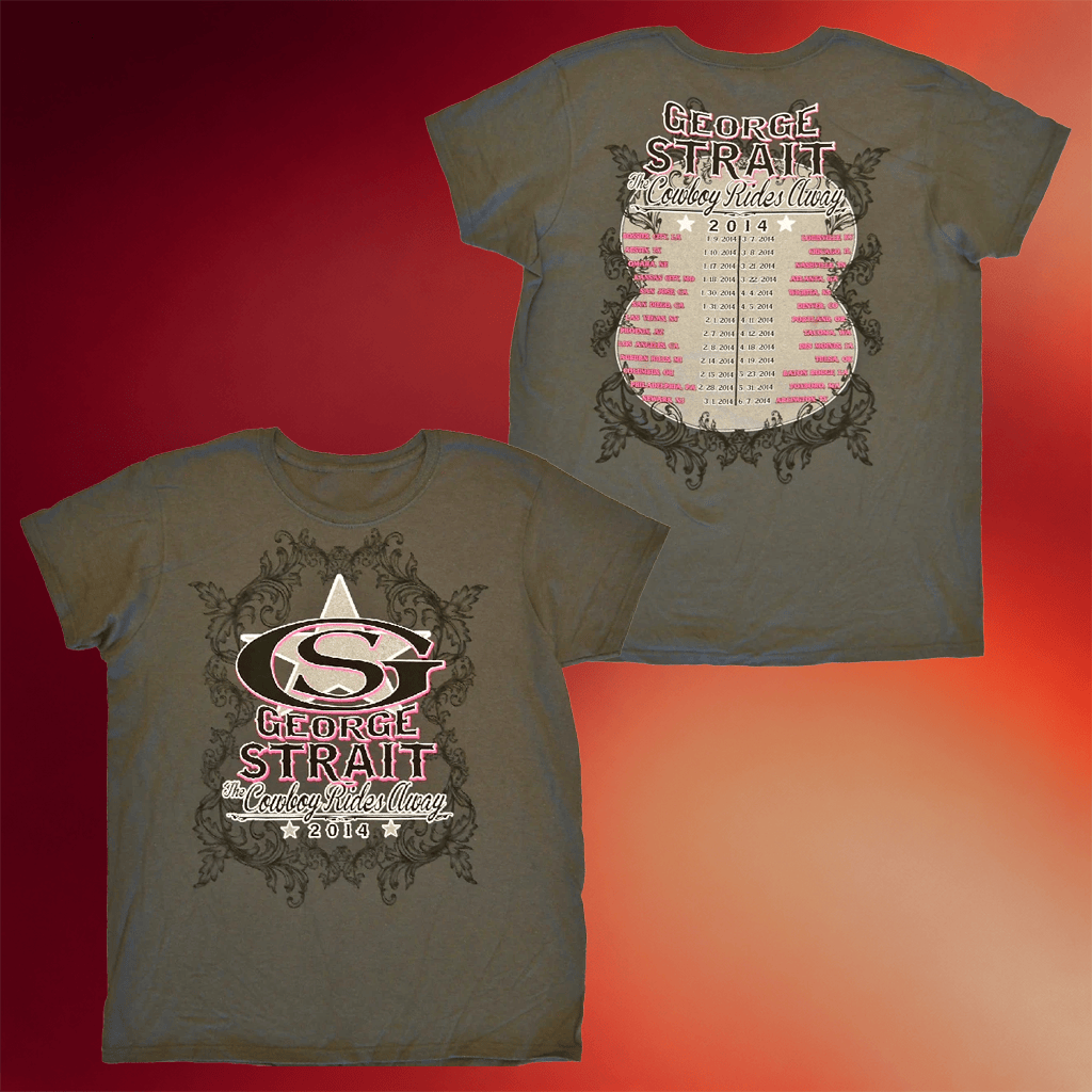 George Strait Merch 2026 The Cowboy Rides Away Logo T-Shirt Gifts For Music Lovers - Merchluma