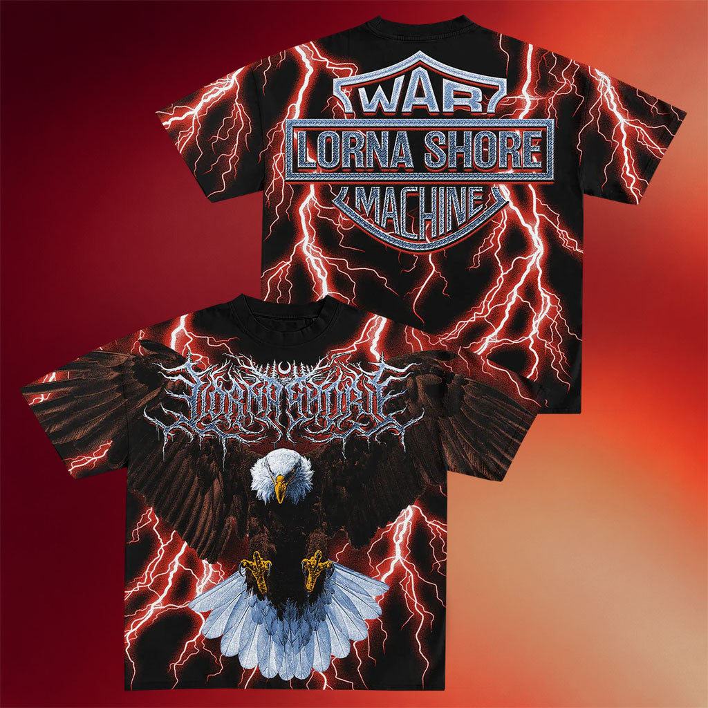 Lorna Shore Merch 2026 Eagle T-Shirt War Machine Shirt Best Gift For Band Fans - Merchluma