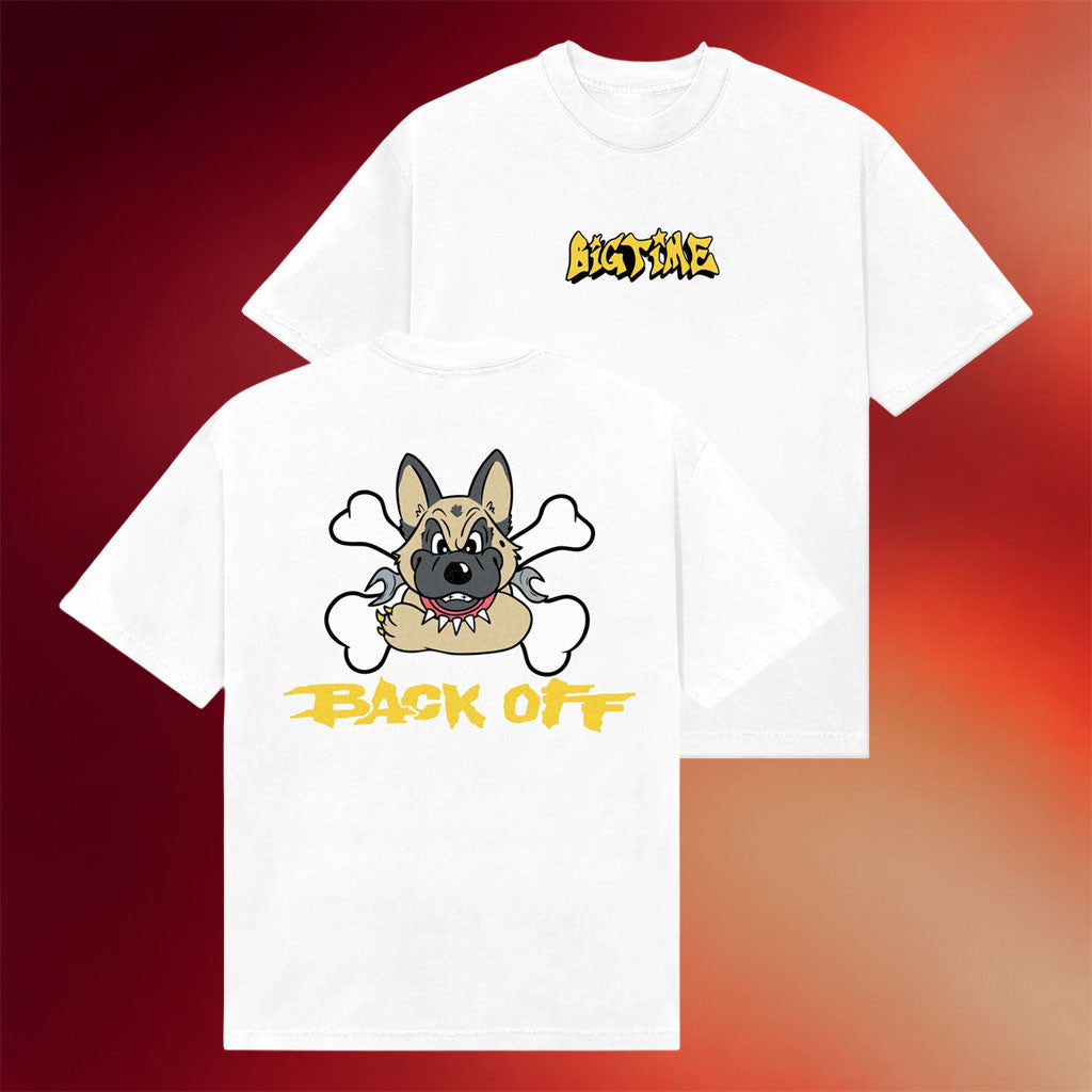BigTime Merch 2026 Back Off T-Shirt White BigTime Shirt Gifts Ideas For Brothers - Merchluma