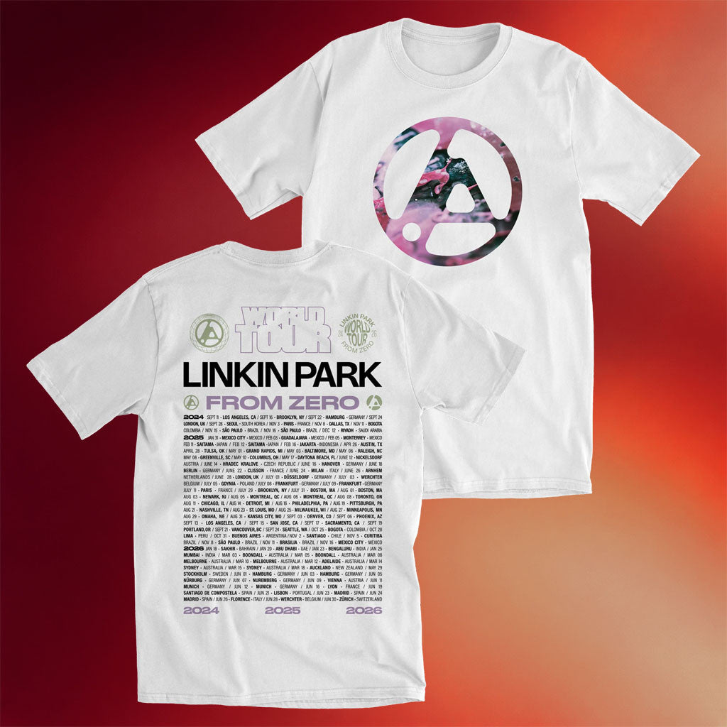 Linkin Park Merch 2026 From Zero World Tour White T-Shirt Linkin Park Tour Merch Fan Gifts - Merchluma
