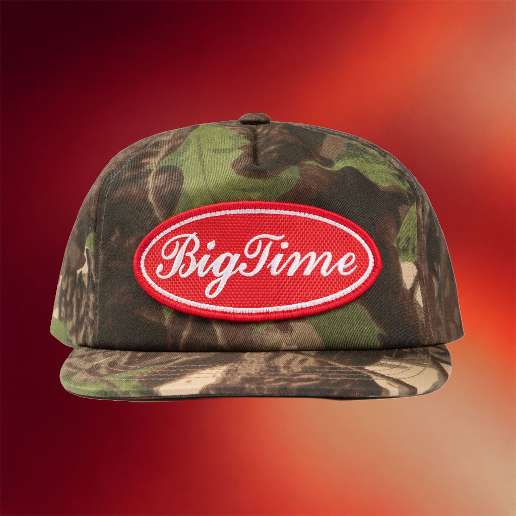 BigTime Merch 2026 BigTime Logo Script Camo Hat Birthday Ideas For Husband - Merchluma