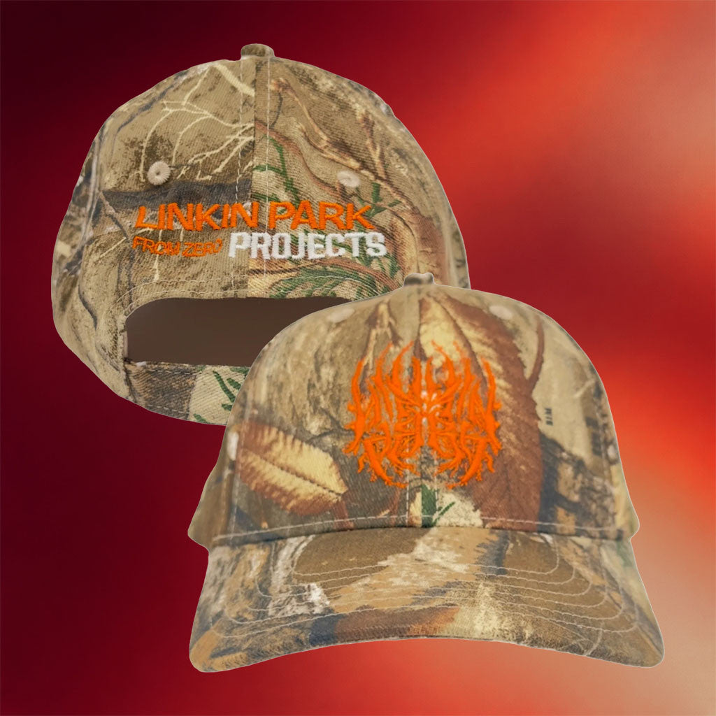 Linkin Park Merch 2026 LP x BP Camo Hat Embroidered Linkin Park From Zero Merch Fan Gifts - Merchluma