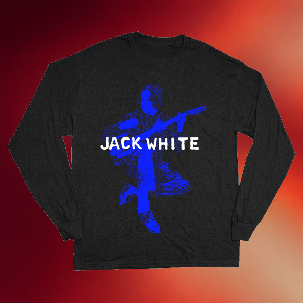 Jack White Merch 2026 Photo Black Long Sleeve Shirt Best Gifts For Music Lovers - Merchluma