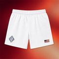 Fuentes Merch 2026 USA Shorts White America First Nick Fuentes Merch Gifts For Patriotic Person - Merchluma