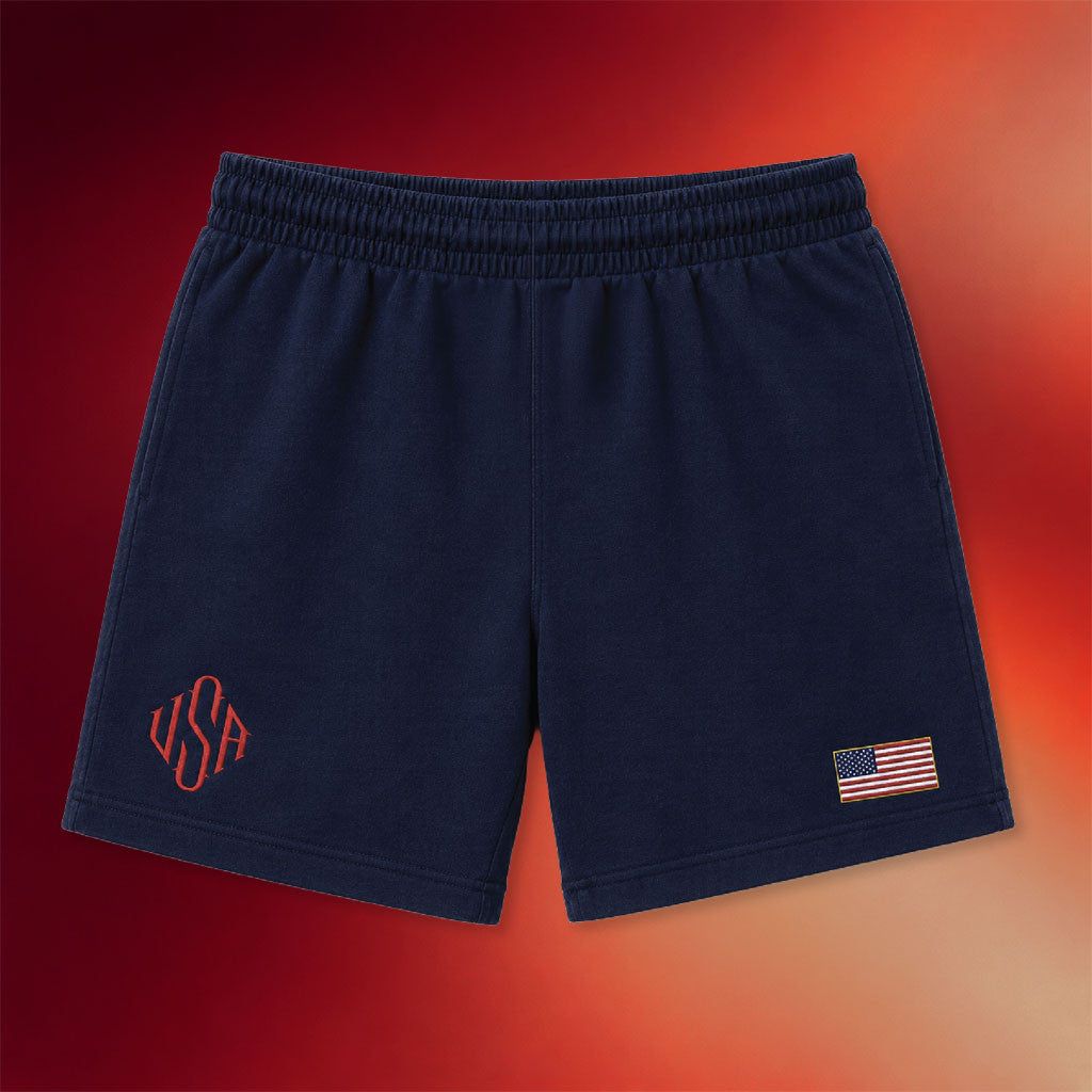 Fuentes Merch 2026 USA Shorts Navy America First Nick Fuentes Merch Patriotic Gifts - Merchluma