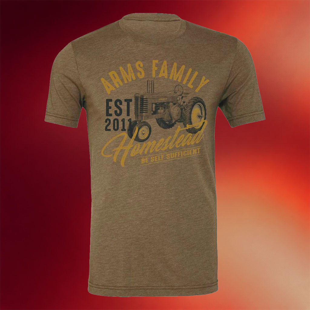 Arms Family Homestead Merch 2026 AFH Tractor T-Shirt Be Self Sufficient Shirt Gift For Dad - Merchluma