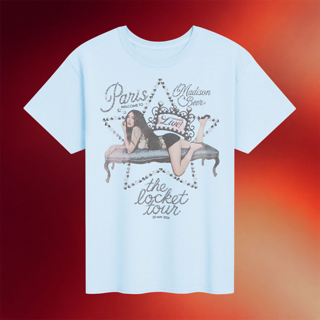 Madison Beer Merch 2026 MB The Locket Tour New York T-Shirt Madison Beer Tour Merch Fan Gifts - Merchluma