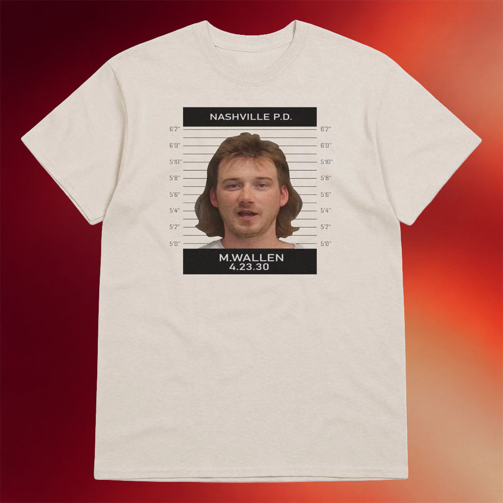 Morgan Wallen Merch 2026 If I'm The Problem MW Mugshot T-Shirt Morgan Wallen Tour Merch - Merchluma