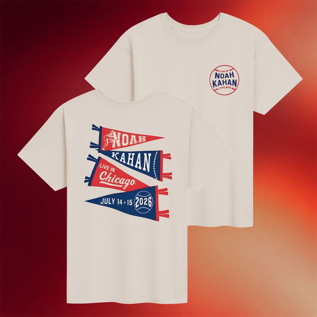 Noah Kahan Merch 2026 Noah Kahan Live In Chicago T-Shirt Noah Kahan Chicago Merch Fan Gifts - Merchluma