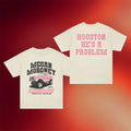 Megan Moroney Merch 2026 MM Cloud 9 Tour Houston Rodeo T-Shirt Houston He's A Problem Shirt - Merchluma