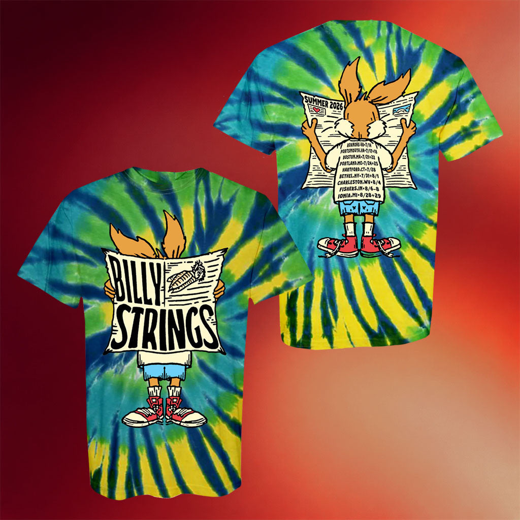 Billy Strings Merch 2026 Rabbit T-Shirt With Dates Shirt Billy Strings Summer Tour Merch - Merchluma